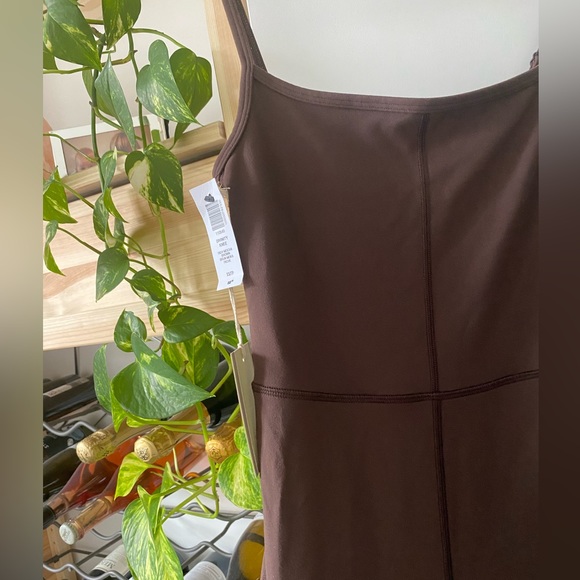 NWT Wilfred FREE Divinity Knee Romper Jumpsuit XS Mocha Brown - Picture 3 of 6